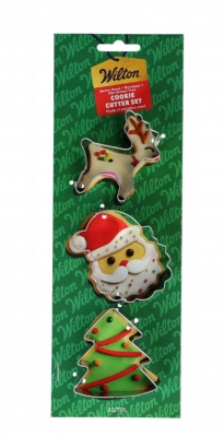 Wykrawaczki Do Ciastek - Renifer Mikołaj Choinka 3szt