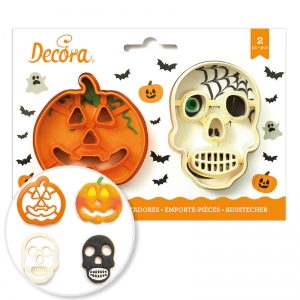 Wykrawaczki Halloween'owe - Czaszka i Dynia