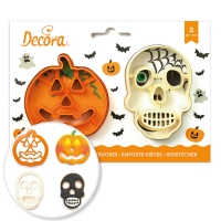 Wykrawaczki Halloween'owe - Czaszka i Dynia