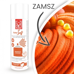 Zamsz w spray'u 250 ml - POMARAŃCZOWY - ColorSoft - 23367