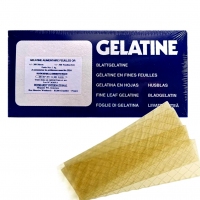 Żelatyna w listkach (200 bloom) 1kg - 490szt