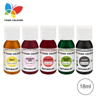 Zestaw Barwników naturalnych do czekolady 18 ml - Food Colours