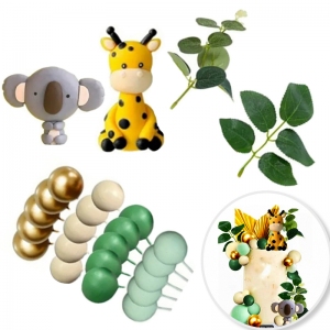 Zestaw Dekoracyjny - Jungle - 26 Elementów