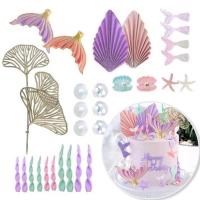 Zestaw Dekoracyjny - Syrenka - 30 Elementów