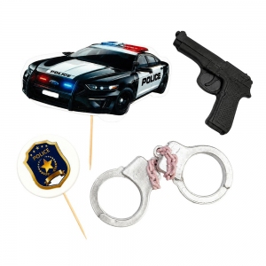 Zestaw figurek cukrowych - Policja TOP